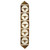 Brown Longhorn Moon Cowhide Table Runner - 96 Inch