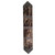 Dark Weathered Leather Embossed Table Runner - 96 Inch