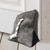 Cowhide Gray Door Wedge