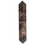 Dark Weathered Leather Embossed Table Runner - 120 Inch