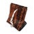 Cowhide Red Brindle Door Wedge