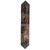 Dark Weathered Leather Embossed Table Runner - 72 Inch