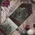 Floral Pattern Red Embossed Leather Table Runner - 120 Inch