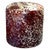 Flecked Cowhide Round Pouf