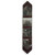 Floral Pattern Red Embossed Leather Table Runner - 96 Inch