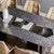 Fringed Dutch Brown & Gator Embossed Table Runner - 96 Inch