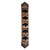 Fringed Bison Brindle Leather Table Runner - 120 Inch