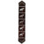 Fringed Moose Salt & Pepper Leather Table Runner - 120 Inch