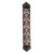 Fringed Lightning Hawk Brown Leather Table Runner - 120 Inch