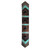Fringed Bronc & Teal Faux Gator Table Runner - 120 Inch