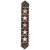 Fringed Starry Brown Cowhide Table Runner - 96 Inch