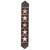 Fringed Starry Brown Cowhide Table Runner - 120 Inch