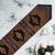 Harmony Cowhide & Red Faux Gator Table Runner - 120 Inch