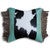 Gator Embossed Turquoise Cowhide Pillow - Small