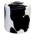 Holstein Cowhide Round Pouf