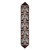 Lightning Hawk Brown Leather Table Runner - 96 Inch