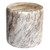 Light Brindle Cowhide Round Pouf