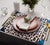 Leopard Print Cowhide & Leather Placemat