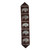 Roaming Bison Dark Leather Table Runner - 96 Inch