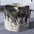 Salt & Pepper Cowhide Round Pouf