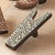 Floral Turquoise Tooled Leather Boot Jack