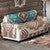 Mocha Turquoise Southwest Sofa Cover - OUT OF STOCK