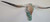 Authentic Longhorn Skull with Brindle Cowhide & Jade Glass