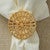 Circular Stamped Napkin Rings - Set of 4