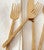 Square Handled Golden Forks - Set of 4