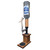 Single Whiskey Tower with Ostrich Leather & Antler Tap