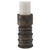 Brushed Wood Candlestick - Short
