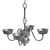 Rustic Metal Hanging Candelabra/Bird Feeder