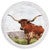 Majestic Longhorn Round Wall Art