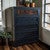 Brindle Cowhide Panel 5-Drawer Chest