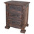 Leather Tooled Panel Nightstand Leather Tooled Panel Nightstand