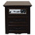 Black & White Cowhide Panel Nightstand