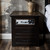 Black & White Cowhide Panel Nightstand Black & White Cowhide Panel Nightstand
