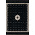 Solo Diamond Black Rug - 2 x 3