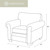 Mustang Band Armchair & Ottoman