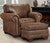 Buckskin Armchair & Ottoman
