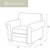 Buckskin Armchair & Ottoman