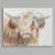 Peeking Highland Canvas Wall Art