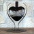 Stone Heart Art Glass Sculpture