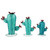 Santa Fe Saguaro Cactus Scupltures - Set of 3