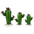 Moab Saguaro Cactus Sculptures - Set of 3