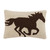 Rodeo Racehorse Hooked Pillow