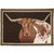 Longhorn Steer Hooked Rug