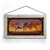 Sun Glow Stampede Stained Glass Art with White Frame