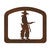Western Gunfighter Letter Holder