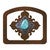 Turquoise Diamond Letter Holder